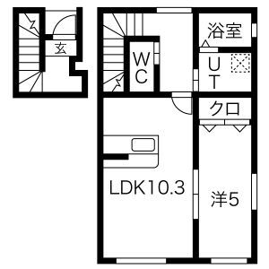 クレスト尼沼A棟の間取り