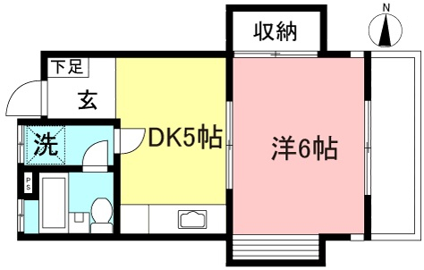 狛江市駒井町のアパートの間取り