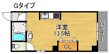 大阪市住之江区北加賀屋のマンションの間取り