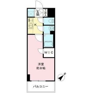 名古屋市千種区新栄のマンションの間取り