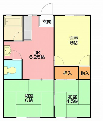 コーポ中屋敷の間取り