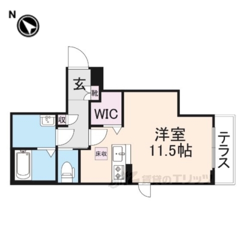 彦根市馬場のアパートの間取り