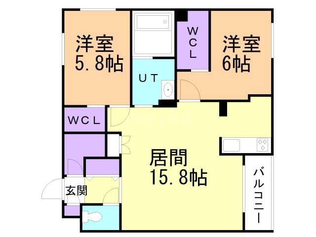 エフュート南円山の間取り