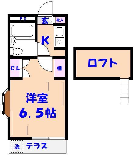 【ジュネパレス市川第２４－Ｂの間取り】