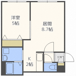 【プレシャス５番館の間取り】