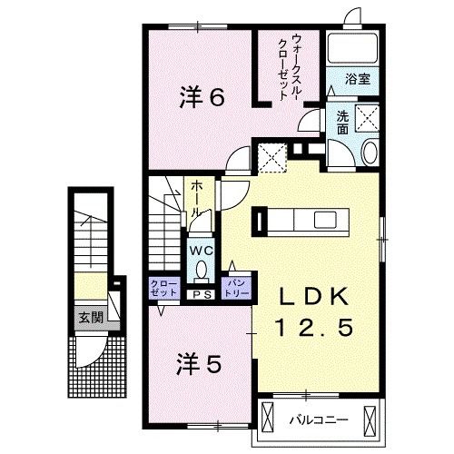 カレックス　フィールドの間取り