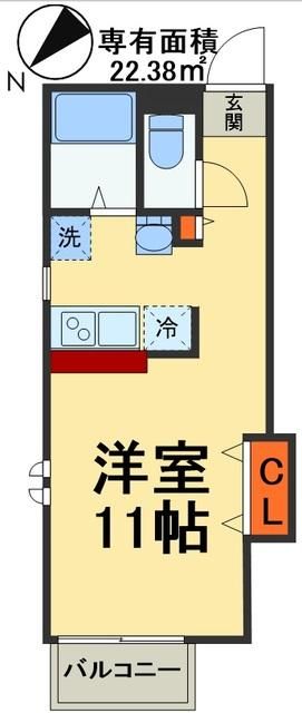 千葉市花見川区幕張町のアパートの間取り