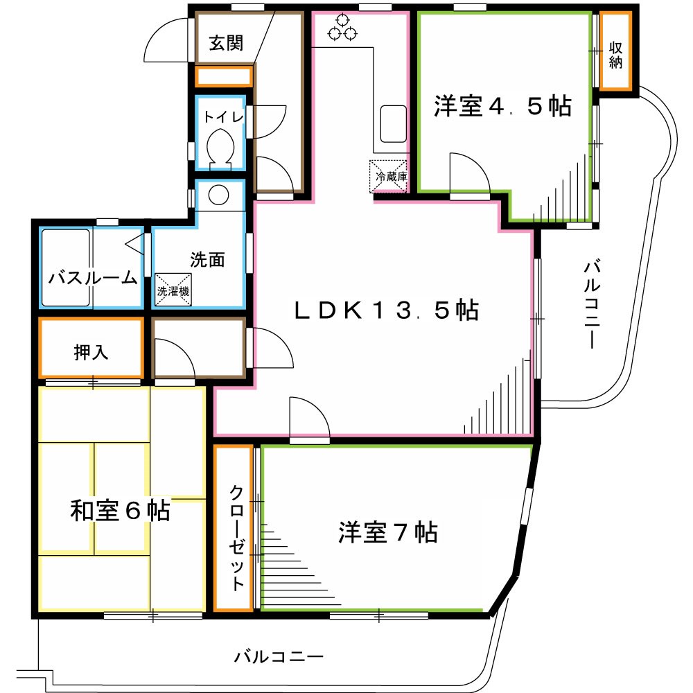 杉並区天沼のマンションの間取り