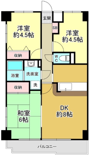 マテルレジデンスの間取り