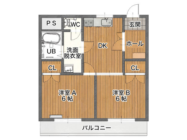 グランシャトーの間取り