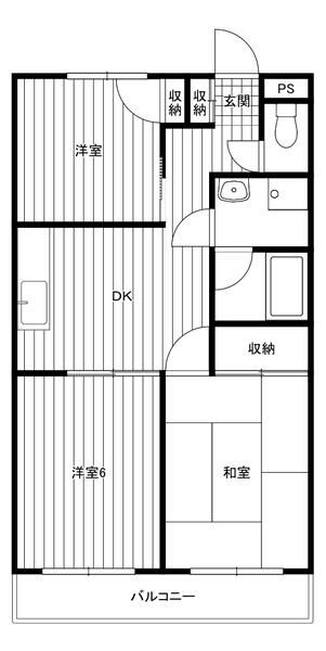 エッソール福生の間取り