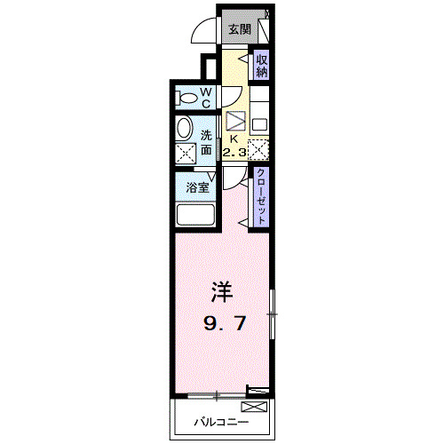 【小田原市蓮正寺のアパートの間取り】