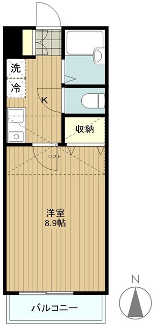 座間市さがみ野のアパートの間取り