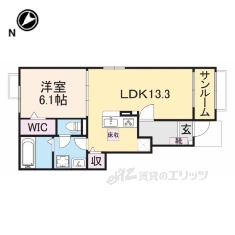 プリムローズ４東近江の間取り