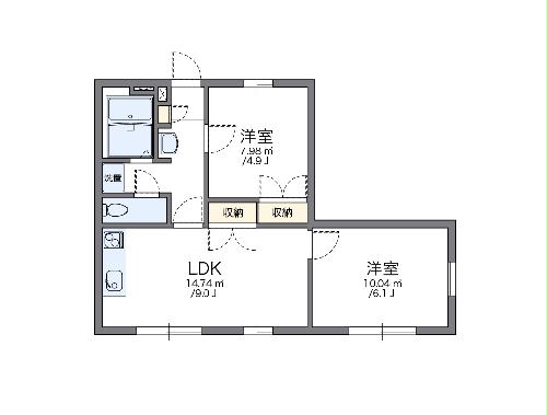 レオパレスＯＩＳＯの間取り