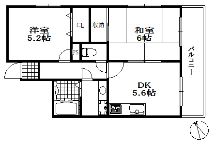 クレスト羽坂の間取り