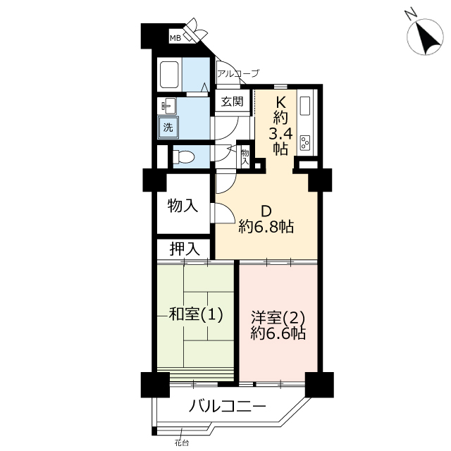 ＵＲセーラ小松川の間取り