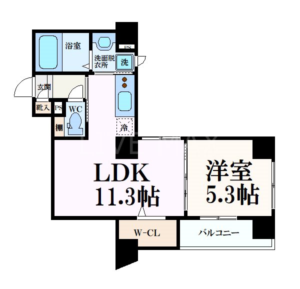 ベラジオ京都烏丸十条の間取り