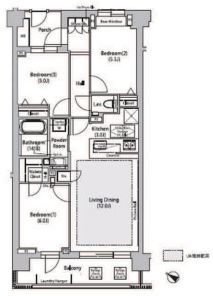 杉並区天沼のマンションの間取り