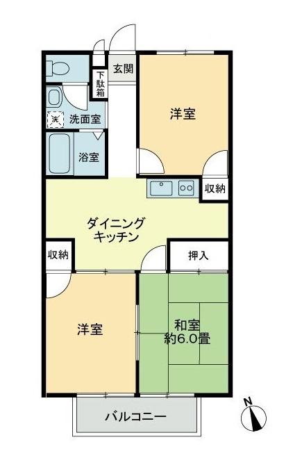 フォブールＤＭＣ・Ｃの間取り