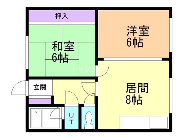 啓明コーポの間取り