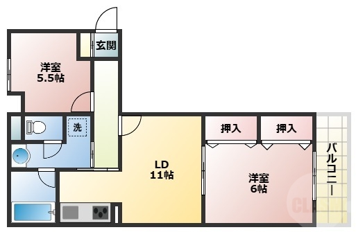 グランドールタカラの間取り