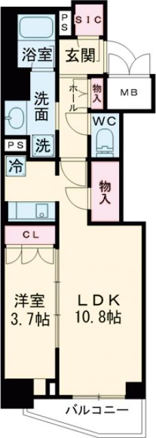 RJRプレシア大森北の間取り