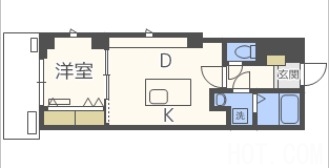 【福岡市中央区今川のマンションの間取り】