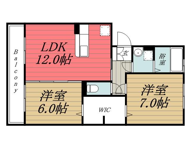 千葉市緑区あすみが丘東のアパートの間取り