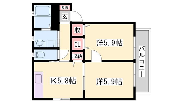 オネスト　B棟の間取り