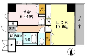 墨田区錦糸のマンションの間取り