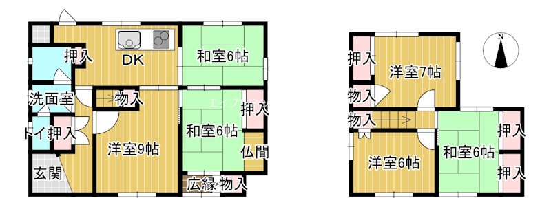 【那波野H一戸建て1の間取り】