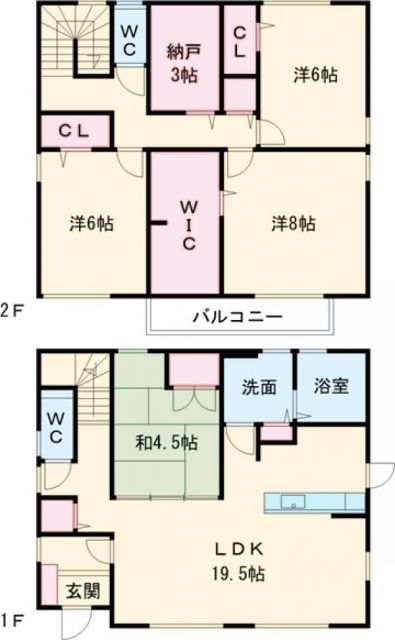 清水コーポの間取り