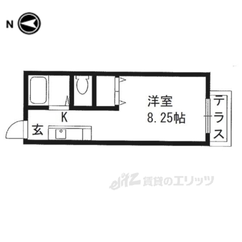 寝屋川市本町のアパートの間取り