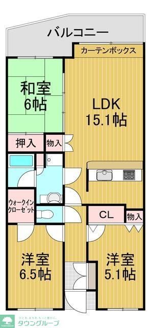 習志野市大久保のマンションの間取り