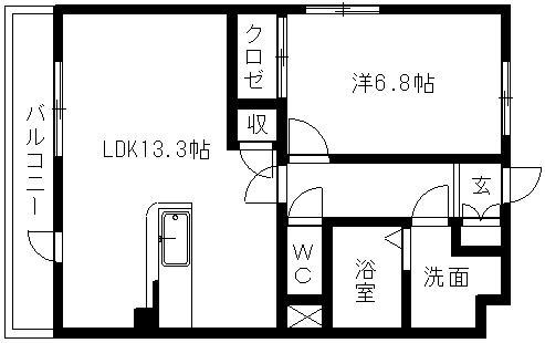 グランストーク天龍川の間取り