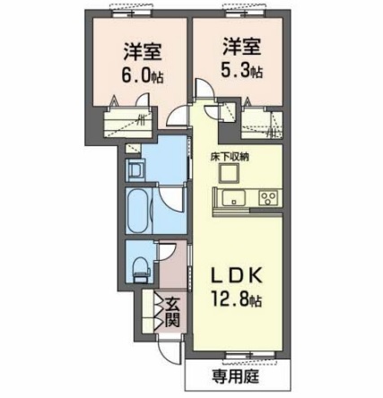 【ウィステリアBの間取り】