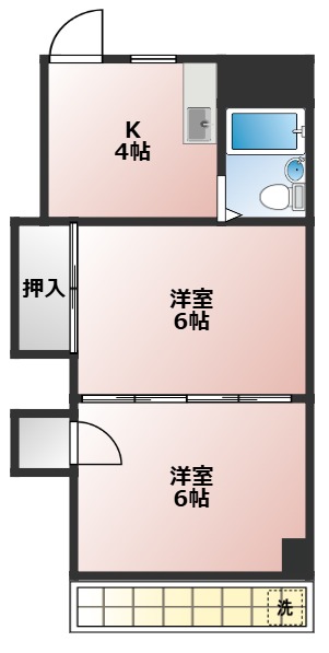 小菅マンションの間取り