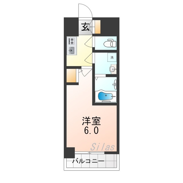 大阪市北区長柄中のマンションの間取り