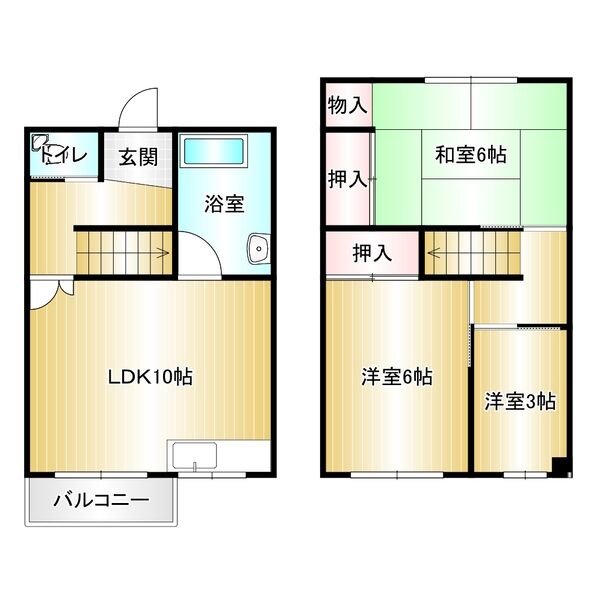 明舞第6団地の間取り