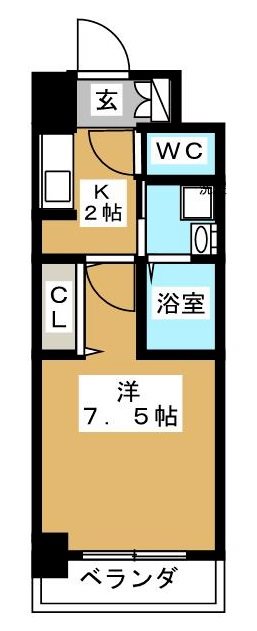 カスタリア京都西大路の間取り