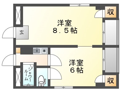 アルティメイトbuildg.平野町の間取り