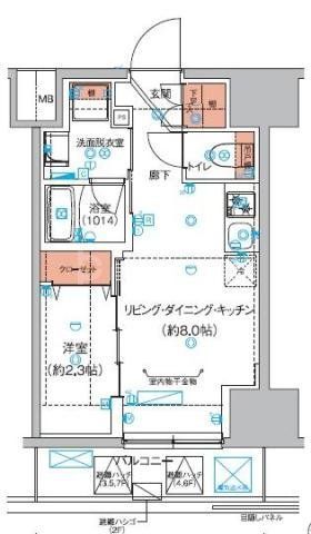 豊島区巣鴨のマンションの間取り