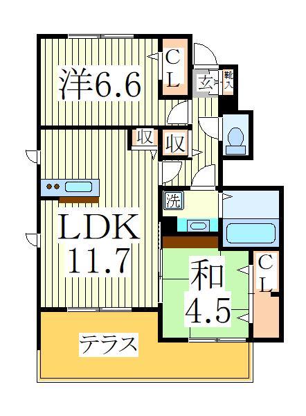 京Vの間取り