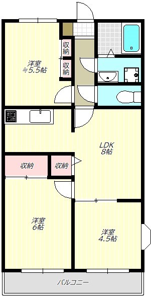 サザンコートの間取り