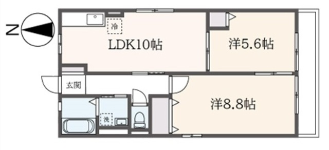 ＷＩＮＧ　ＣＯＵＲＴの間取り