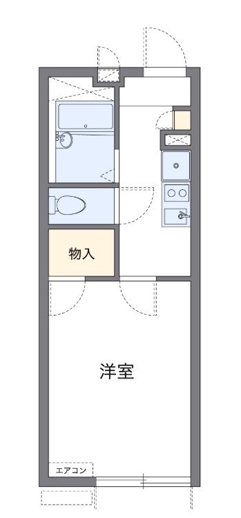 横浜市瀬谷区中央のアパートの間取り