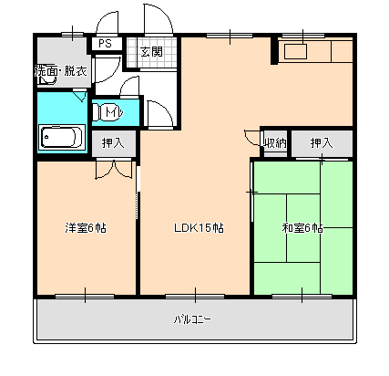 メゾン勝山IIの間取り