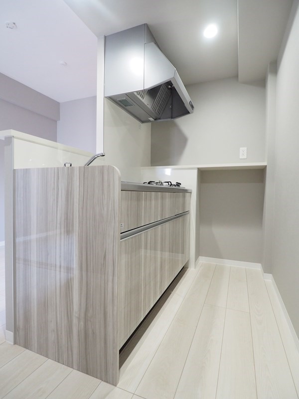 キッチン　２口コンロ・カウンターキッチン