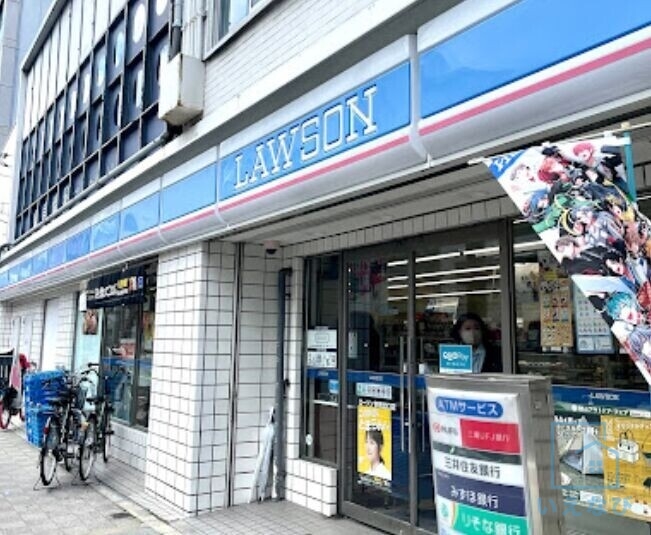 コンビニ　ローソン北田辺四丁目店（コンビニ）まで410m